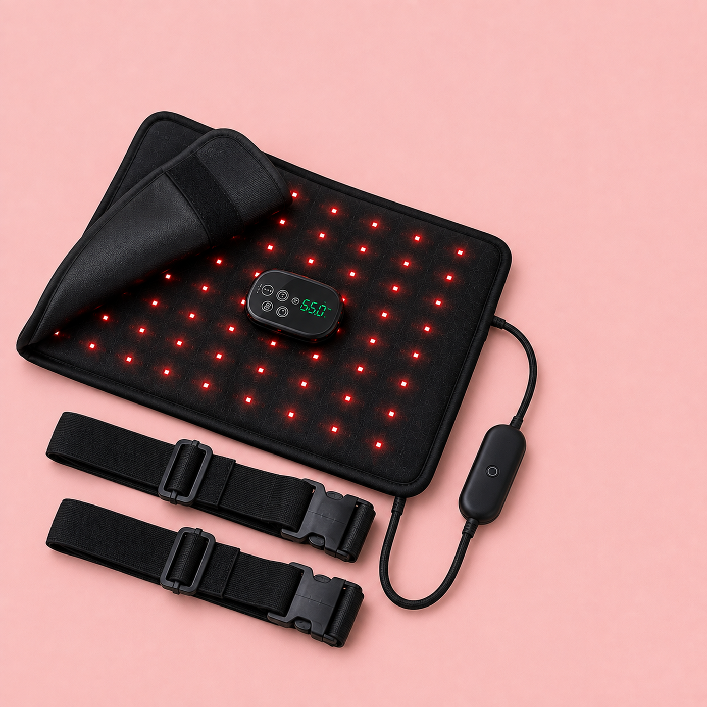 Cramp Relief Pad — Heat, Red Light & Gentle Vibration